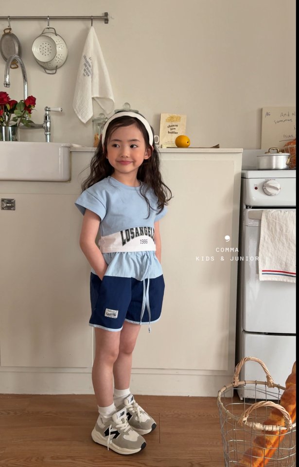 Comma - Korean Children Fashion - #kidsshorts - Cut Short Sleeve Tee - 9