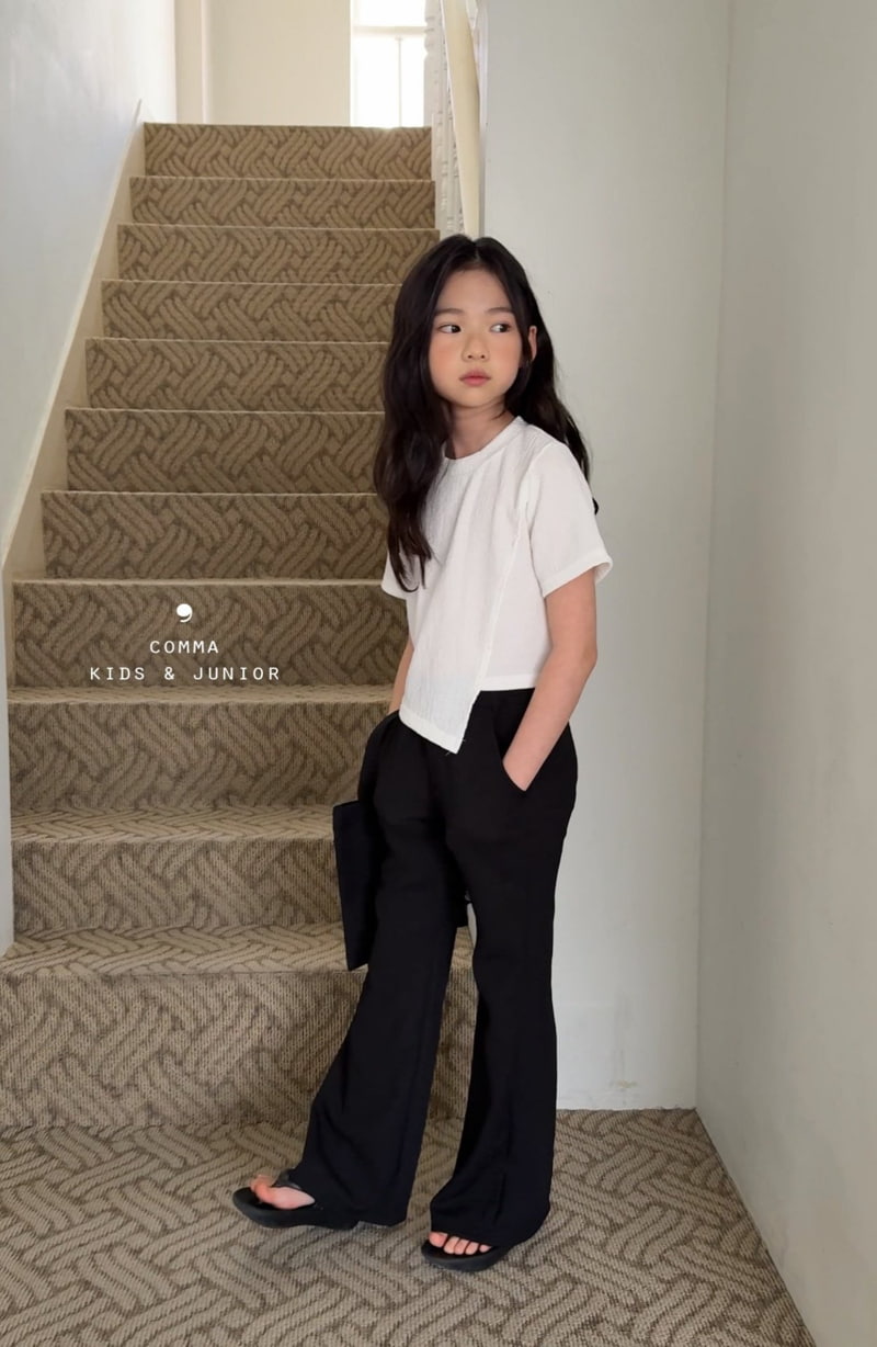 Comma - Korean Children Fashion - #kidsshorts - Pleated Diagonal Tee - 7
