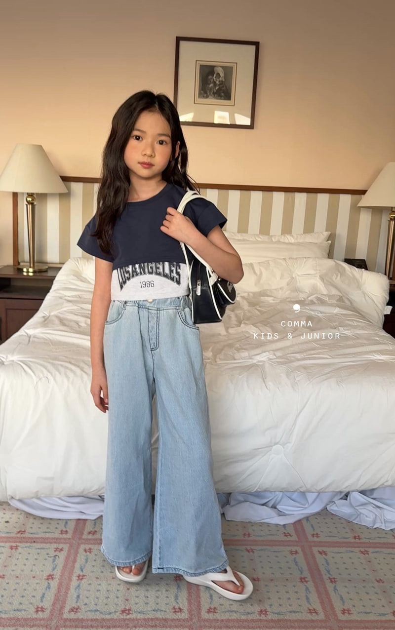 Comma - Korean Children Fashion - #fashionkids - Linen Wide Jeans - 4