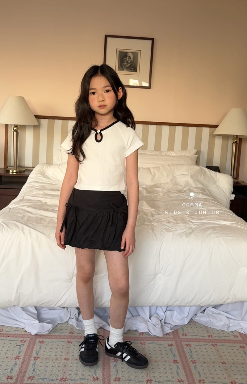Comma - Korean Children Fashion - #kidsshorts - Rose Detail Tee - 7