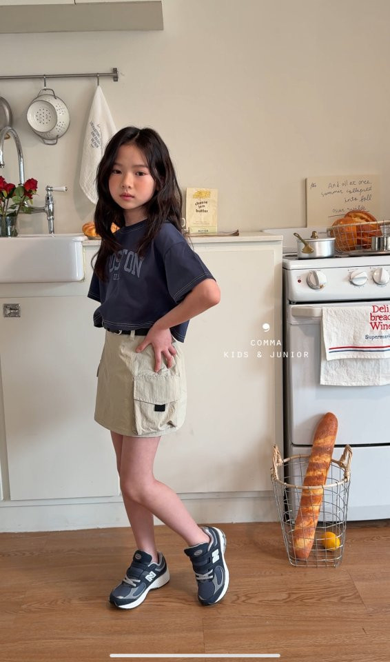 Comma - Korean Children Fashion - #kidsshorts - Boston Tee