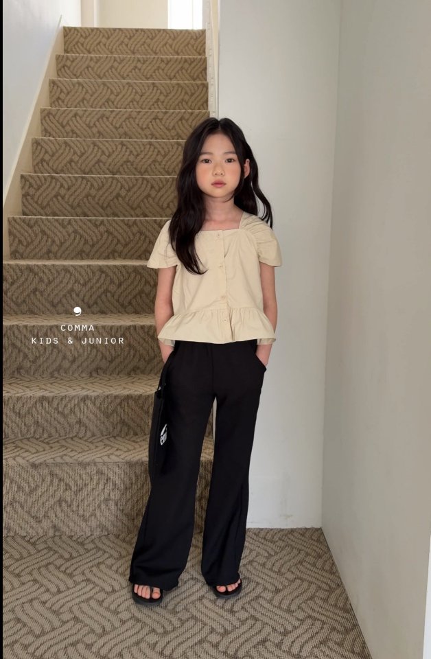 Comma - Korean Children Fashion - #kidsstore - Shoulder Shirring Blouse - 5