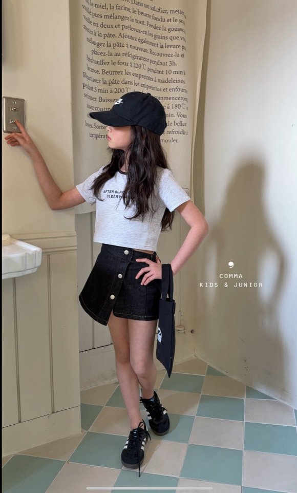 Comma - Korean Children Fashion - #kidsstore - English Crop Tee - 9
