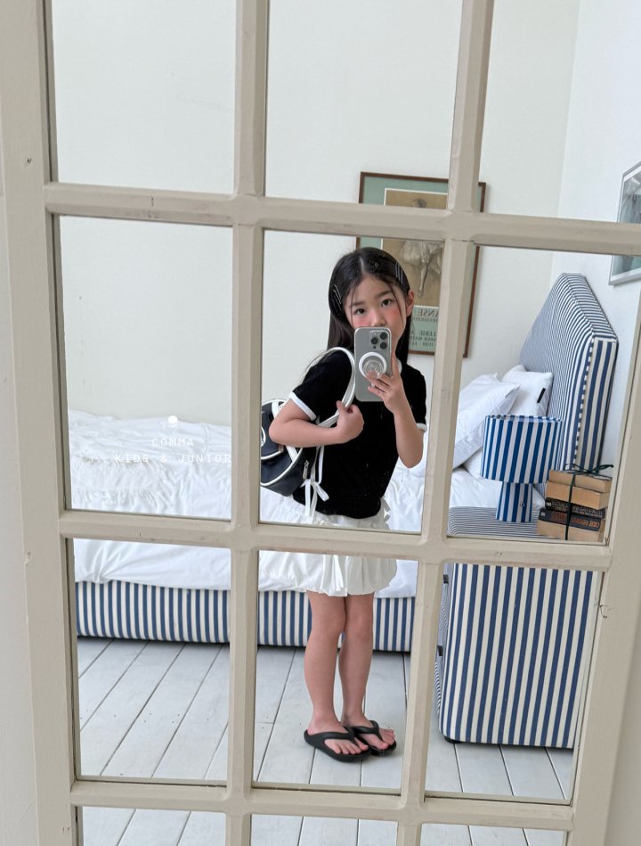 Comma - Korean Children Fashion - #kidsstore - Two Line Long Tee - 5