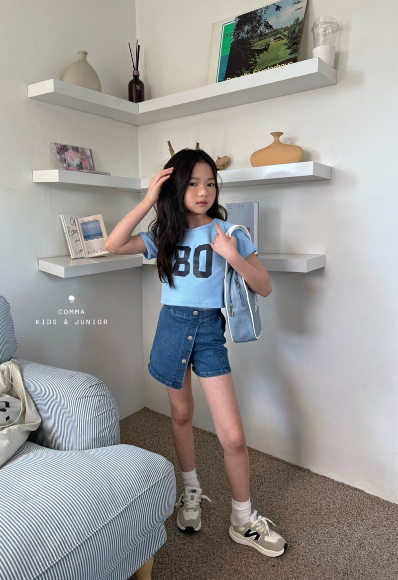 Comma - Korean Children Fashion - #kidzfashiontrend - 80 Crop Tee - 8