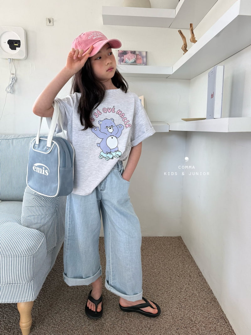 Comma - Korean Children Fashion - #kidzfashiontrend - Roller Bear Tee - 2