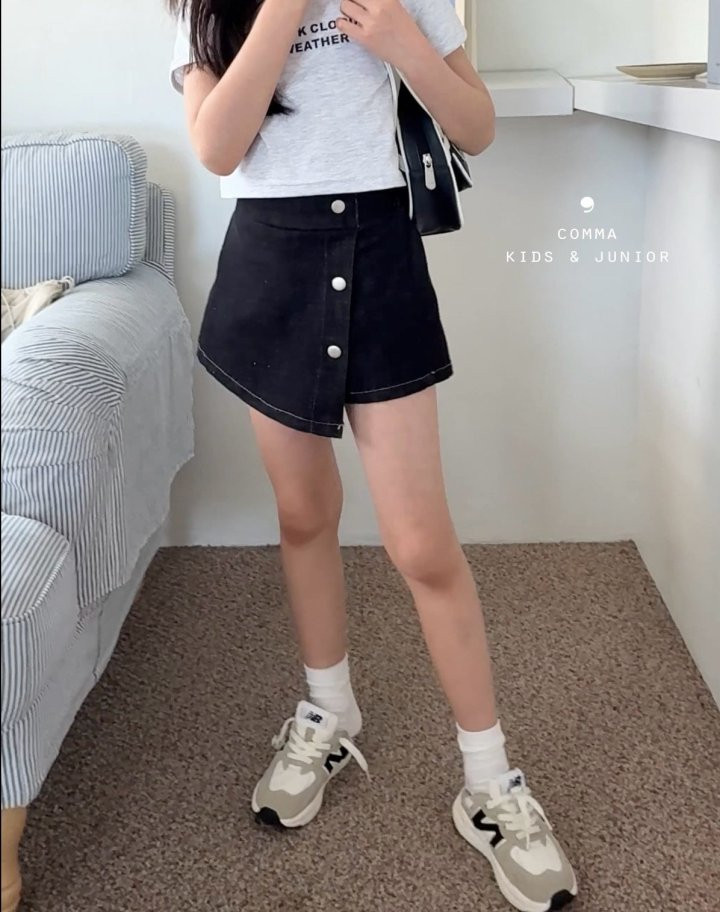 Comma - Korean Children Fashion - #kidzfashiontrend - Skirt Pants
