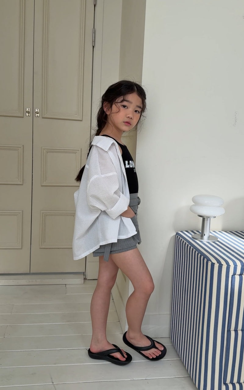 Comma - Korean Children Fashion - #kidzfashiontrend - Belt Skirt Pants - 9