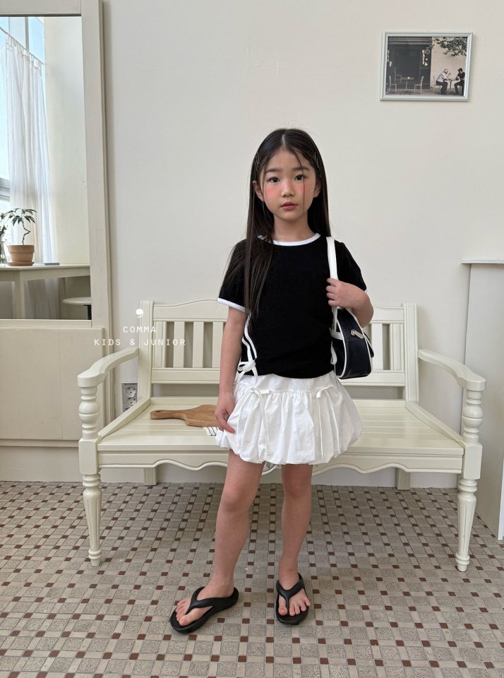 Comma - Korean Children Fashion - #kidzfashiontrend - Two Line Long Tee - 6