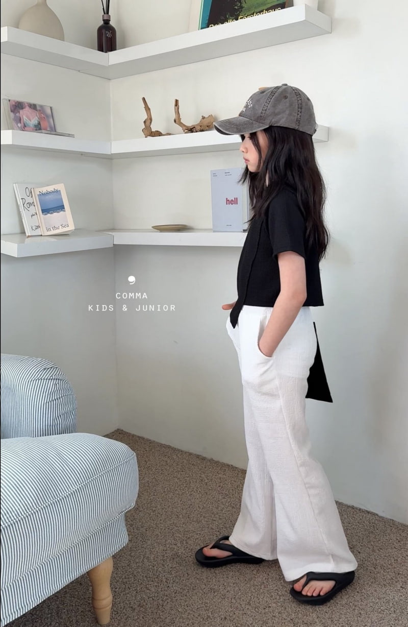 Comma - Korean Children Fashion - #littlefashionista - Pleated Diagonal Tee - 11