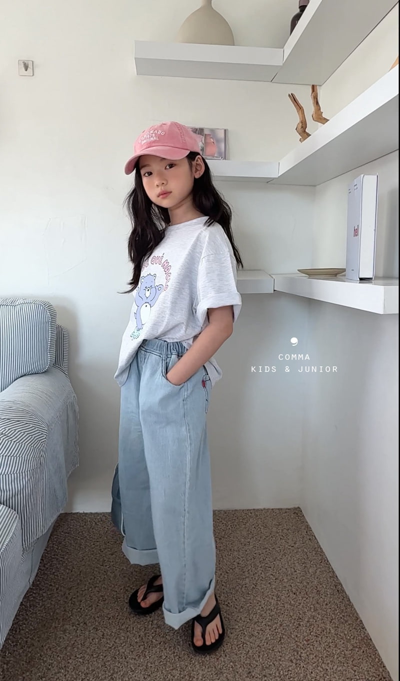 Comma - Korean Children Fashion - #littlefashionista - Linen Wide Jeans - 8