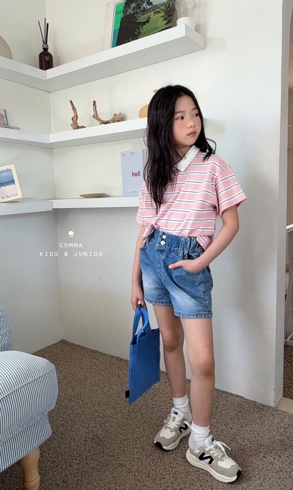 Comma - Korean Children Fashion - #littlefashionista - Two Button Pants Jeans - 7