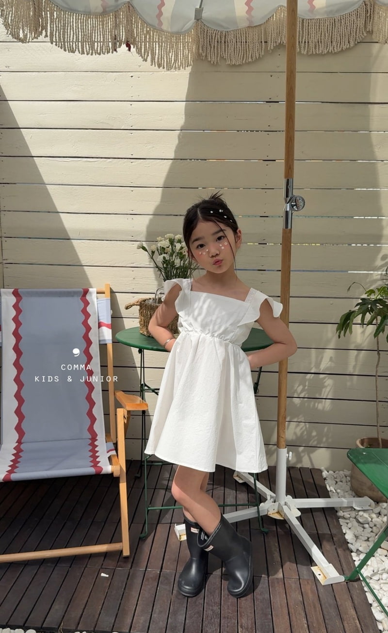 Comma - Korean Children Fashion - #littlefashionista - Angel Ribbon One-Piece - 2