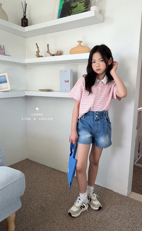 Comma - Korean Children Fashion - #magicofchildhood - Two Button Pants Jeans - 8
