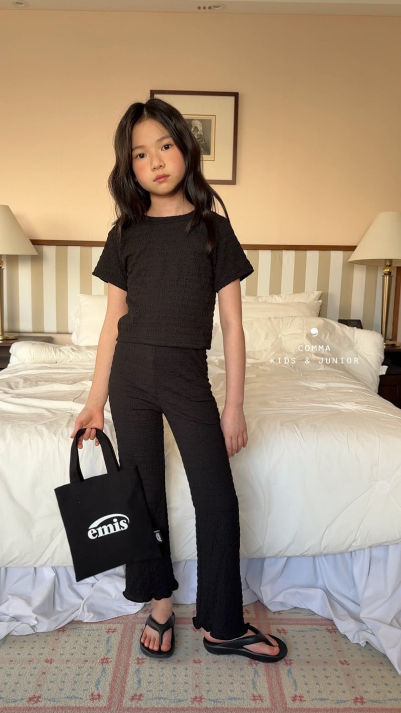 Comma - Korean Children Fashion - #magicofchildhood - Pleated Back Point Tee - 10