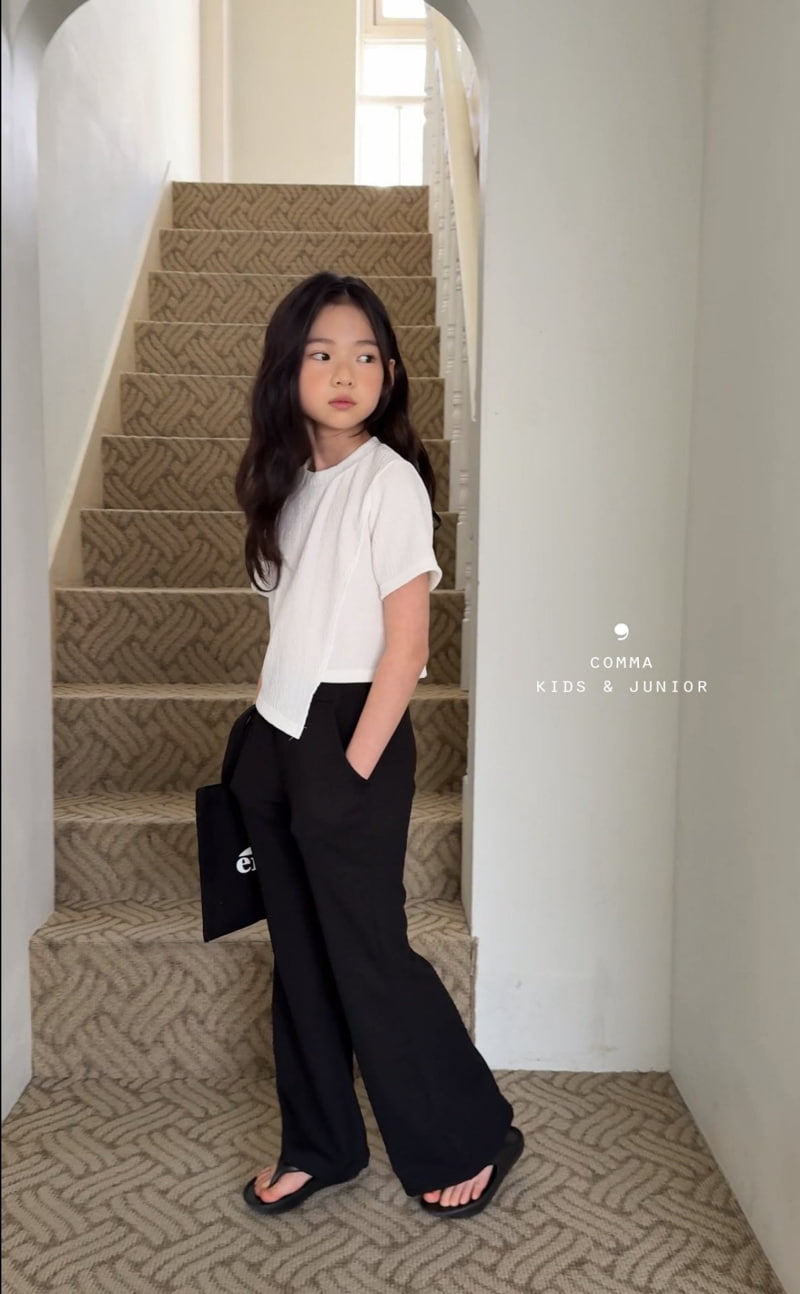 Comma - Korean Children Fashion - #magicofchildhood - Pleated Wide Bootcut Pants - 5