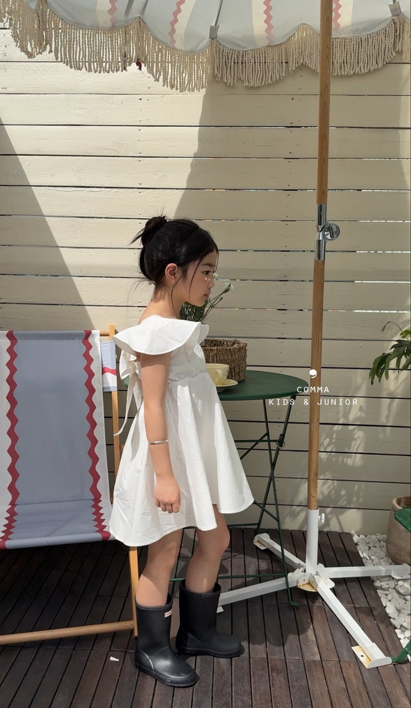 Comma - Korean Children Fashion - #magicofchildhood - Angel Ribbon One-Piece - 3