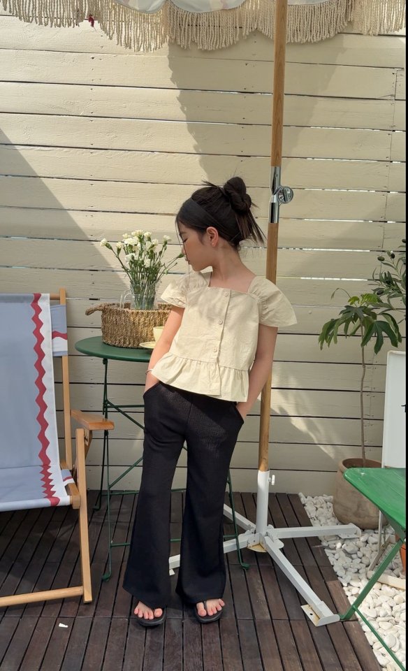Comma - Korean Children Fashion - #magicofchildhood - Shoulder Shirring Blouse - 9