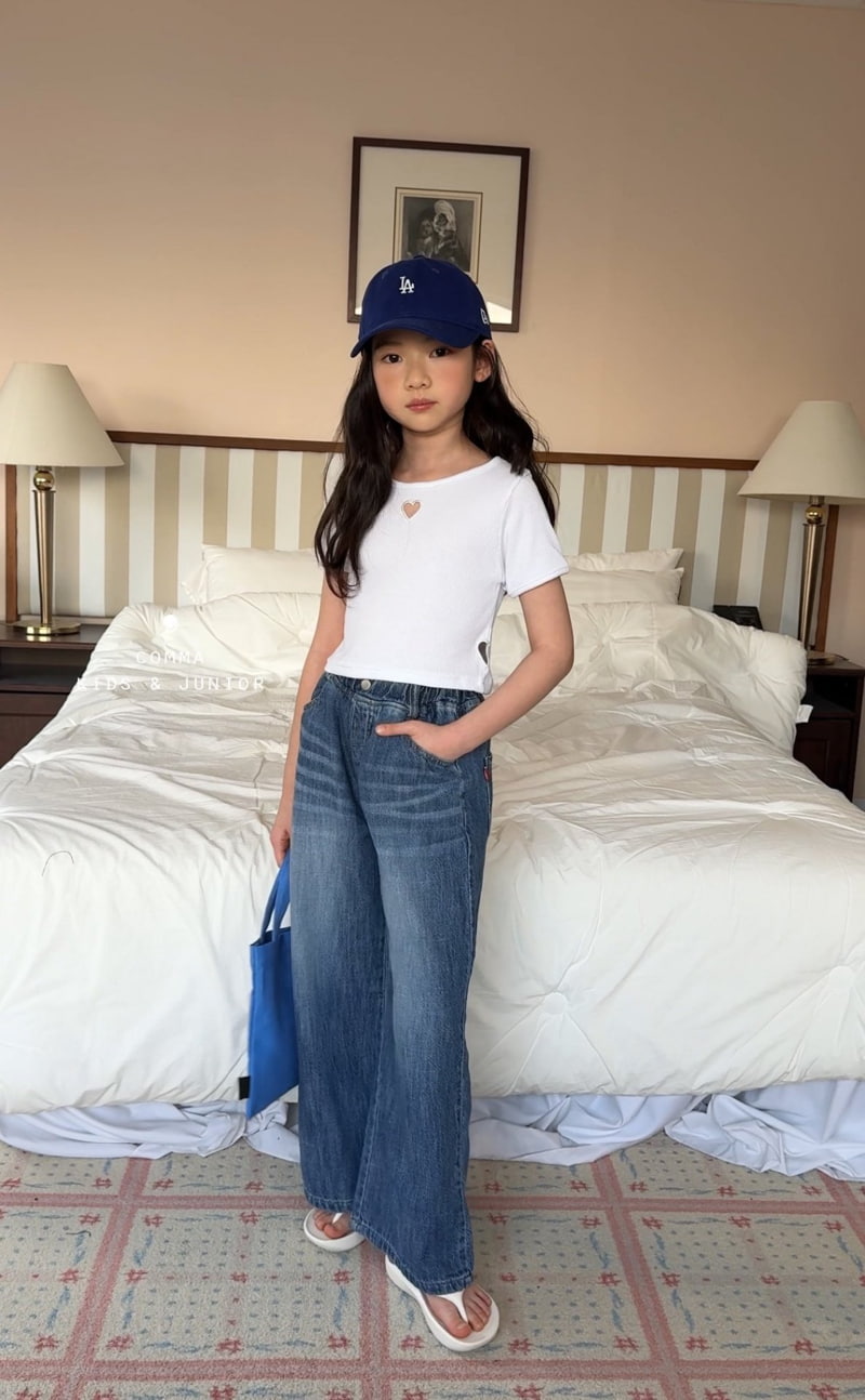 Comma - Korean Children Fashion - #magicofchildhood - Heart Punching Tee - 11