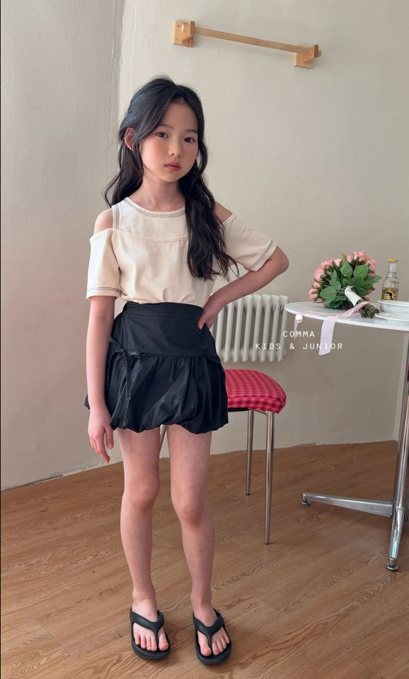 Comma - Korean Children Fashion - #minifashionista - Layered Slit Tee