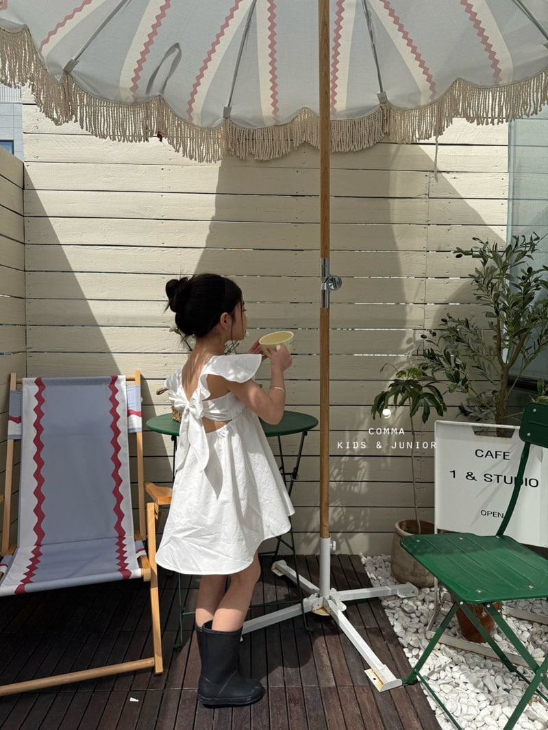 Comma - Korean Children Fashion - #magicofchildhood - Angel Ribbon One-Piece - 4