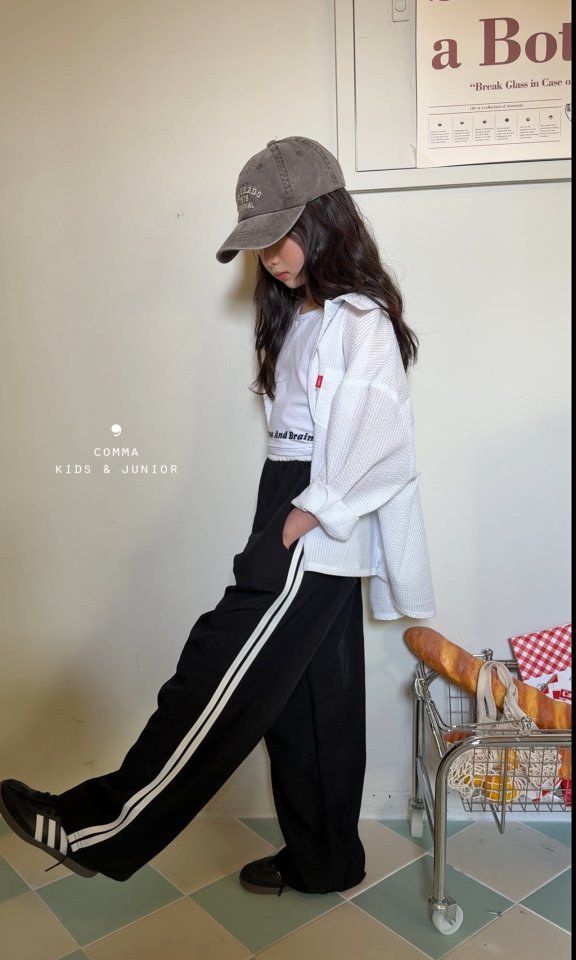 Comma - Korean Children Fashion - #minifashionista - Two Line Pants - 8