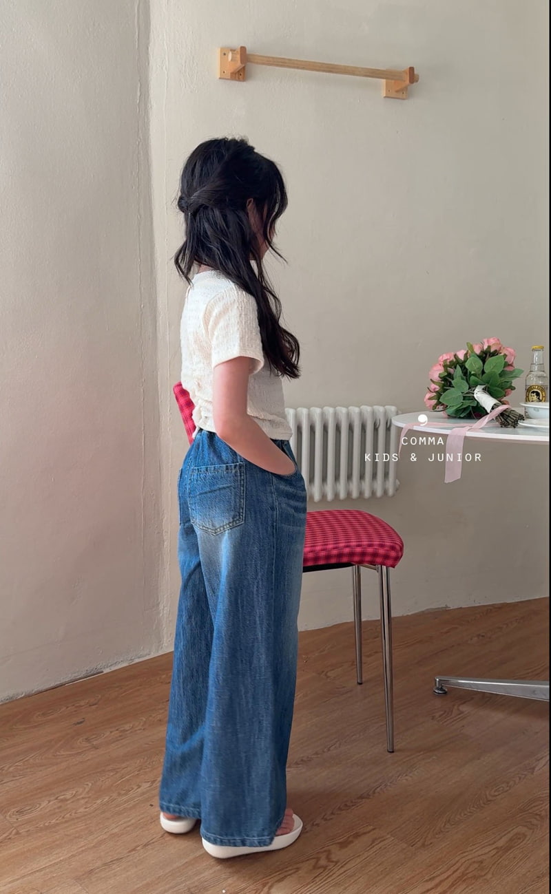 Comma - Korean Children Fashion - #prettylittlegirls - Linen Wide Jeans - 11