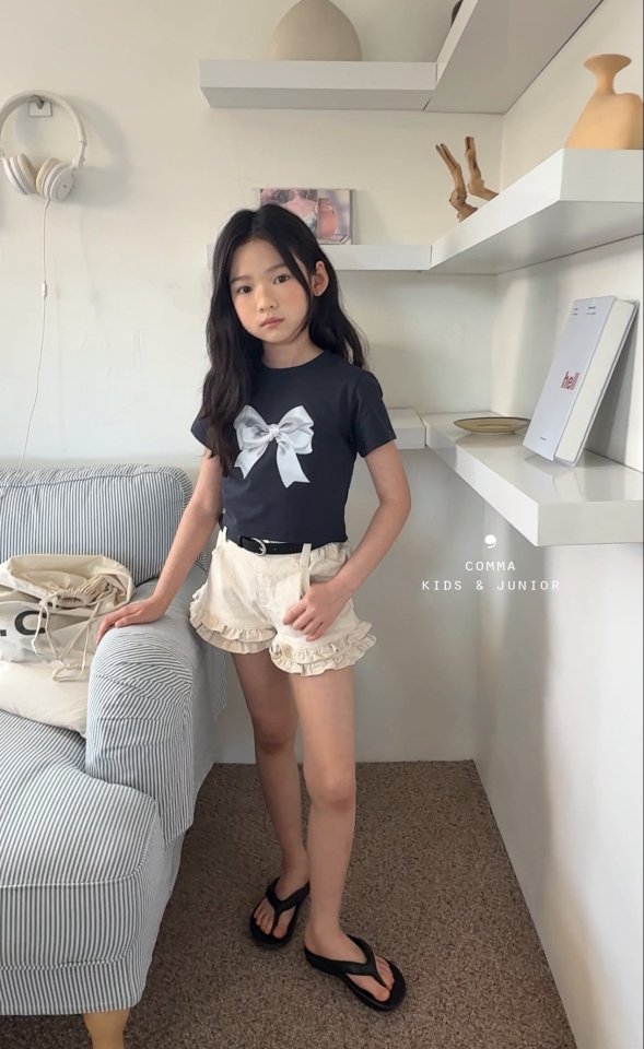 Comma - Korean Children Fashion - #prettylittlegirls - Ribbon Tee - 2