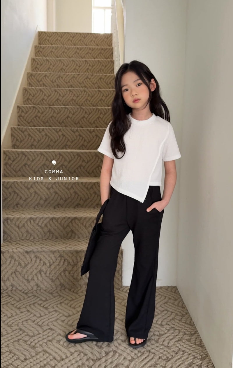 Comma - Korean Children Fashion - #prettylittlegirls - Pleated Wide Bootcut Pants - 7