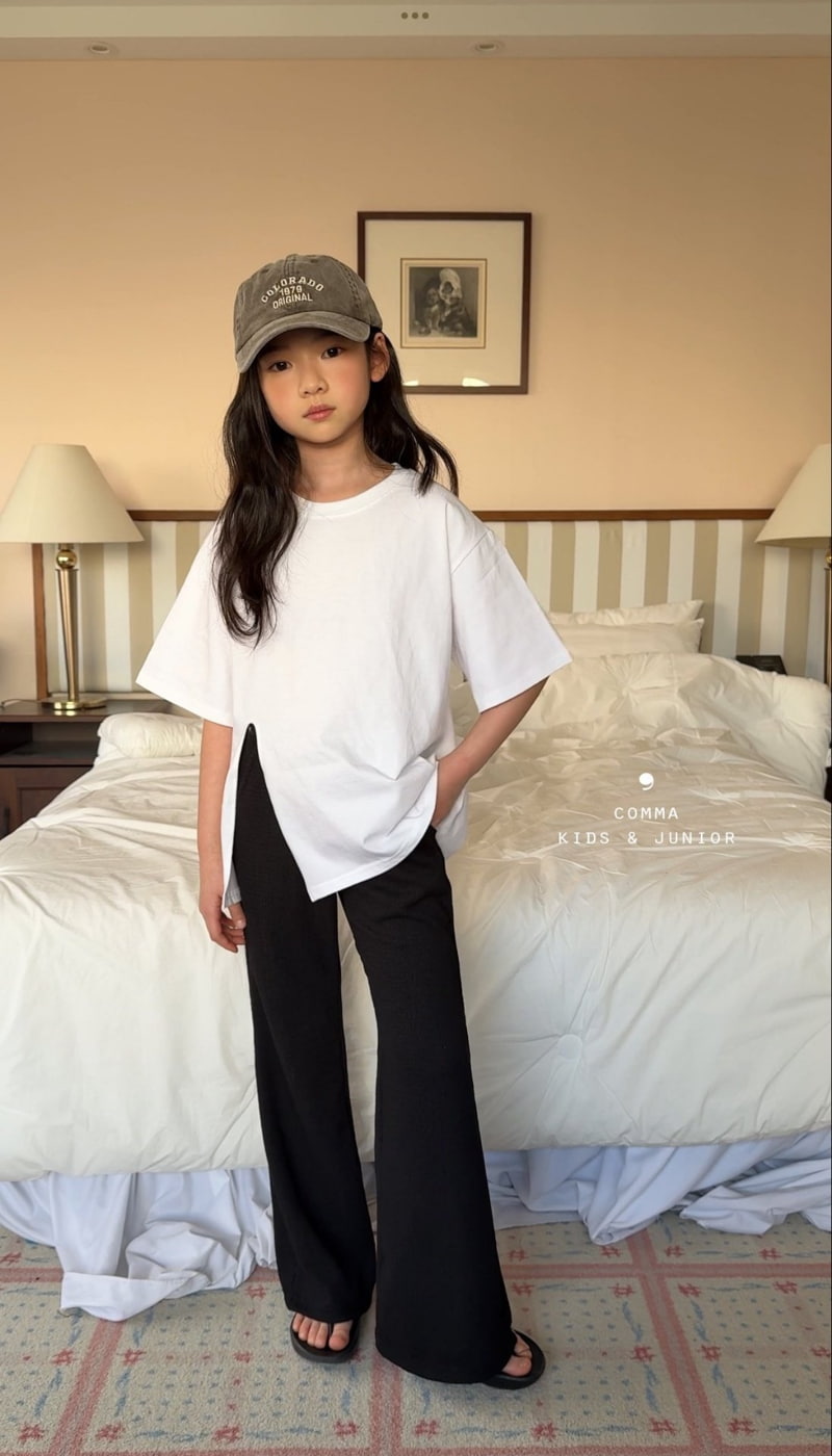 Comma - Korean Children Fashion - #stylishchildhood - Pleated Wide Bootcut Pants - 10