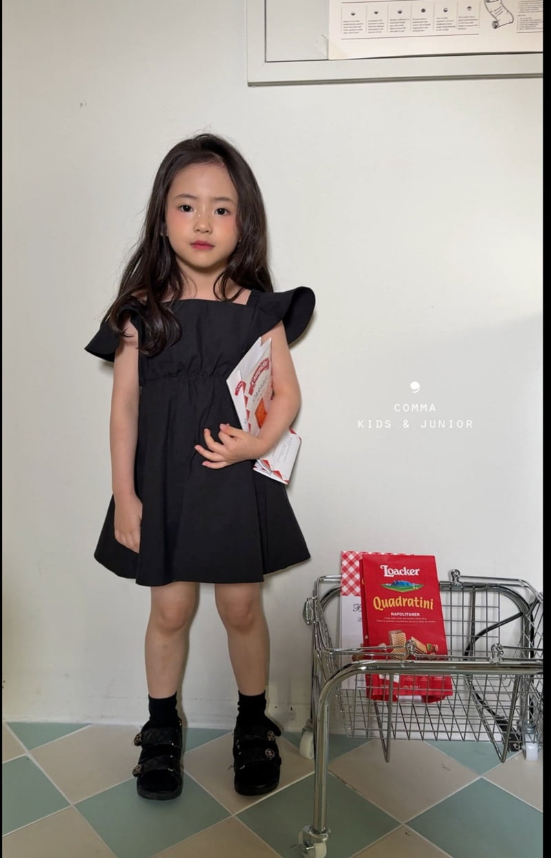 Comma - Korean Children Fashion - #stylishchildhood - Angel Ribbon One-Piece - 8