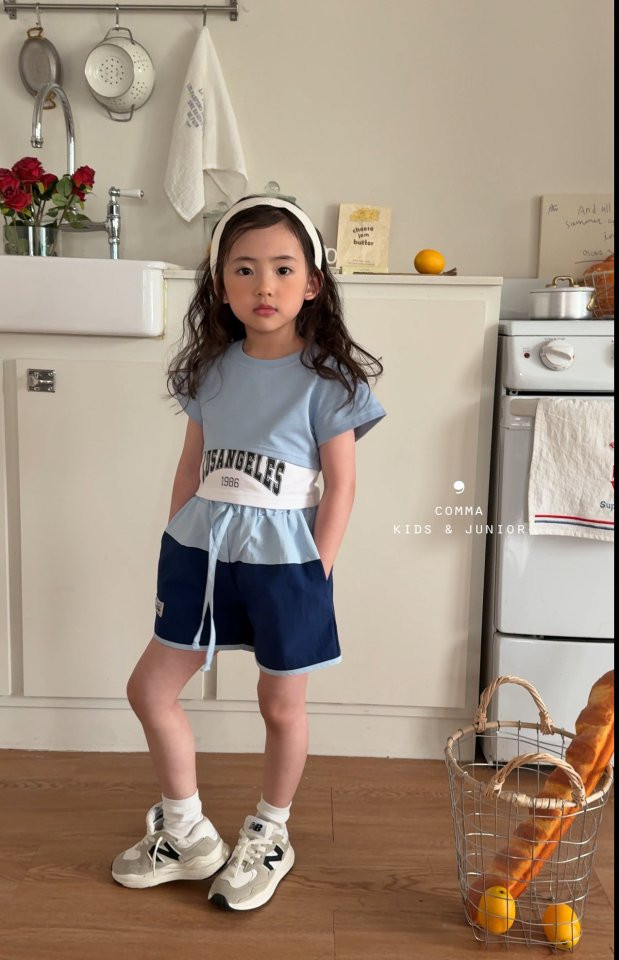 Comma - Korean Children Fashion - #todddlerfashion - Cut Short Sleeve Tee