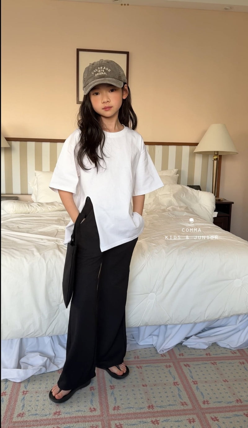 Comma - Korean Children Fashion - #toddlerclothing - Pleated Wide Bootcut Pants - 9