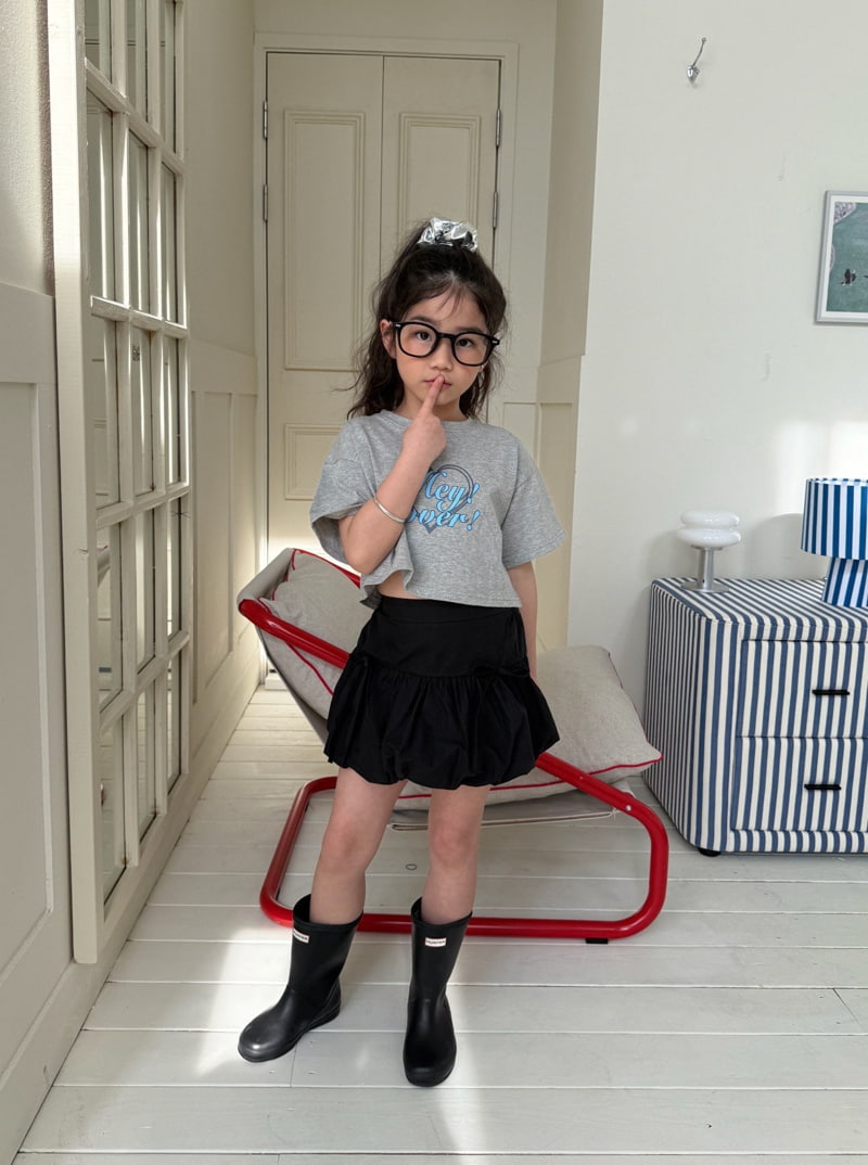 Comma - Korean Children Fashion - #toddlerclothing - Hey Crop Tee - 5