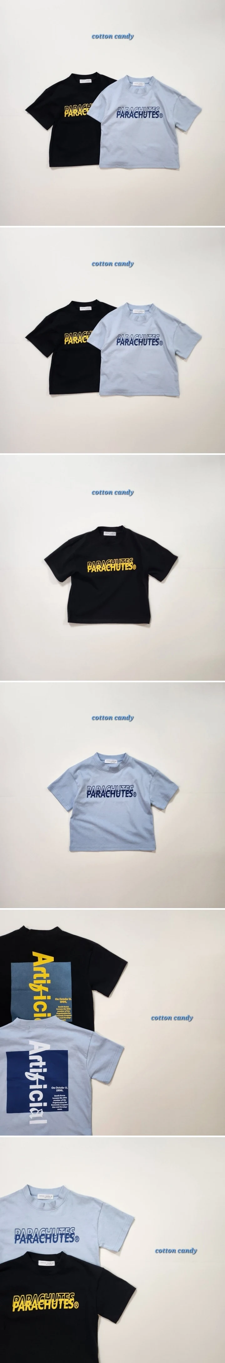 Cotton Candy - Korean Children Fashion - #kidsshorts - Parachute Tee