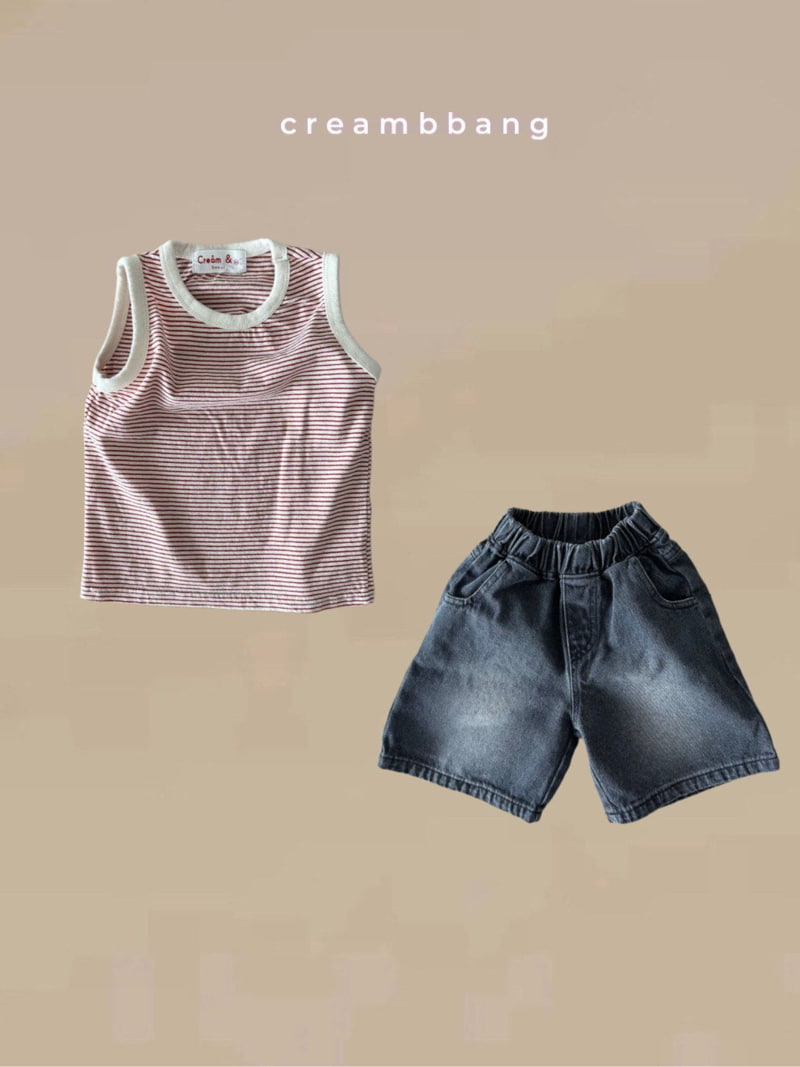 Cream Bbang - Korean Children Fashion - #Kfashion4kids - Stripe Sleeveless - 7