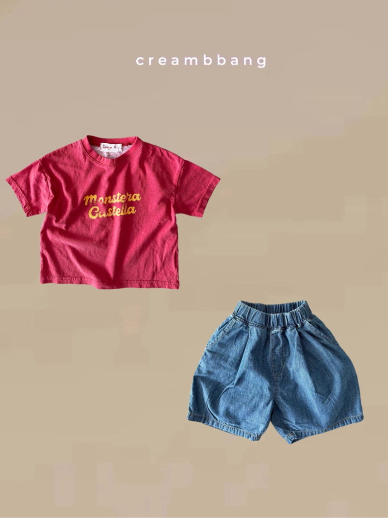 Cream Bbang - Korean Children Fashion - #discoveringself - Summer Pleated Denim Shorts - 12
