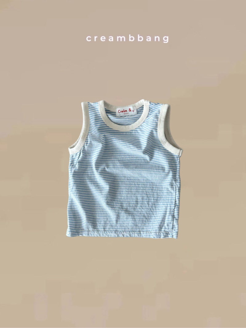 Cream Bbang - Korean Children Fashion - #fashionkids - Stripe Sleeveless - 3