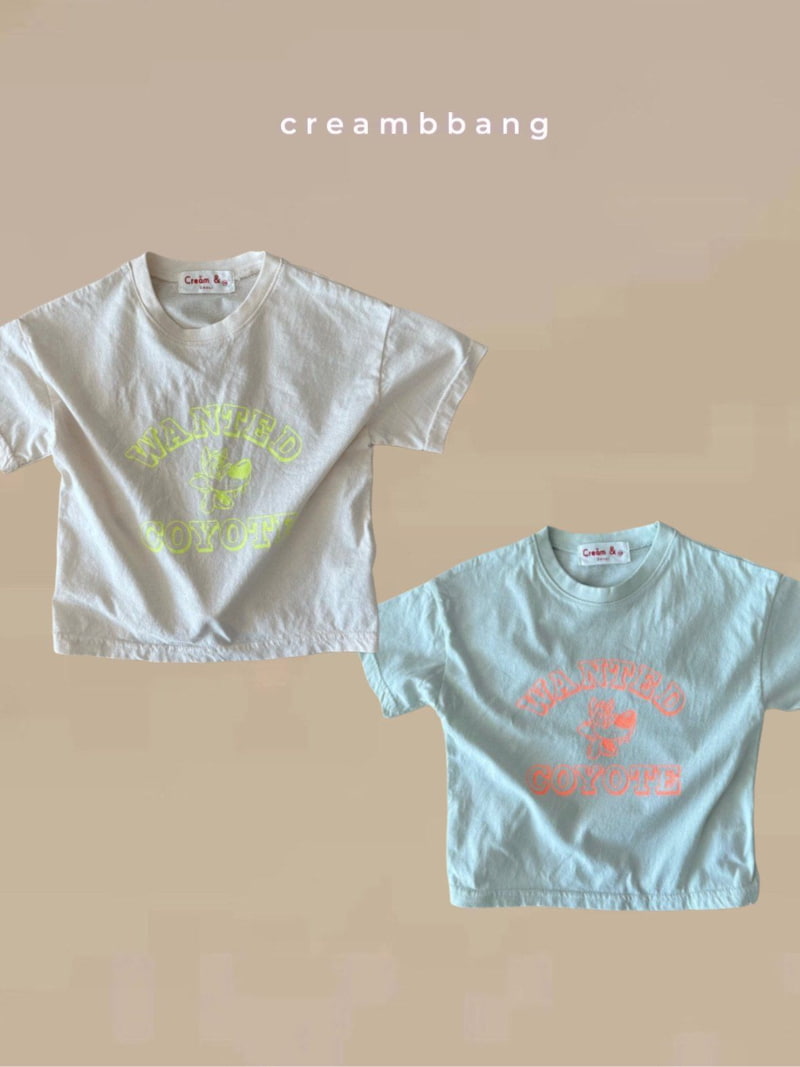 Cream Bbang - Korean Children Fashion - #fashionkids - Coyote Short Sleeve Tee