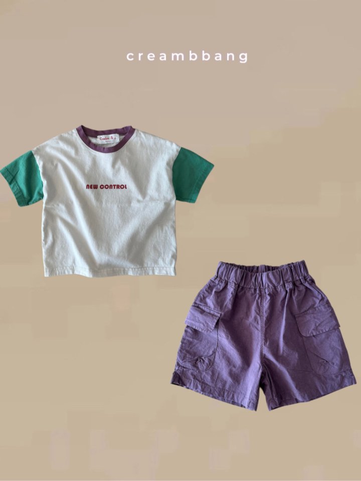 Cream Bbang - Korean Children Fashion - #kidsshorts - Control Raglan Tee - 6