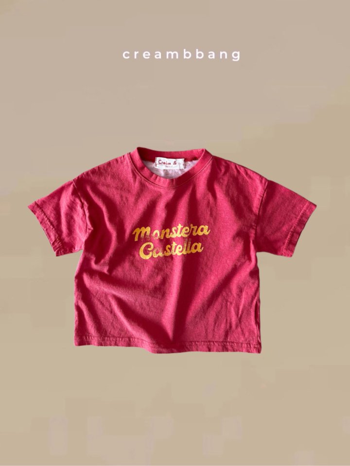 Cream Bbang - Korean Children Fashion - #kidsshorts - Castella Single Tee - 3