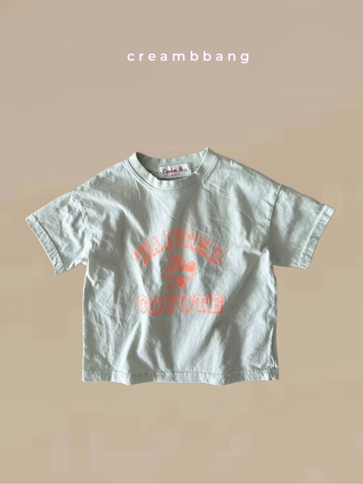 Cream Bbang - Korean Children Fashion - #kidsstore - Coyote Short Sleeve Tee - 2