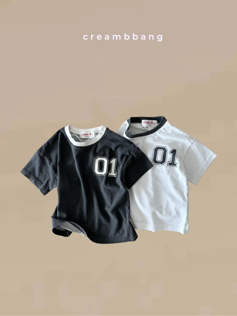 Cream Bbang - Korean Children Fashion - #littlefashionista - Neckline Raglan Tee