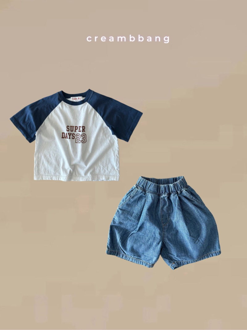 Cream Bbang - Korean Children Fashion - #prettylittlegirls - Summer Pleated Denim Shorts - 5