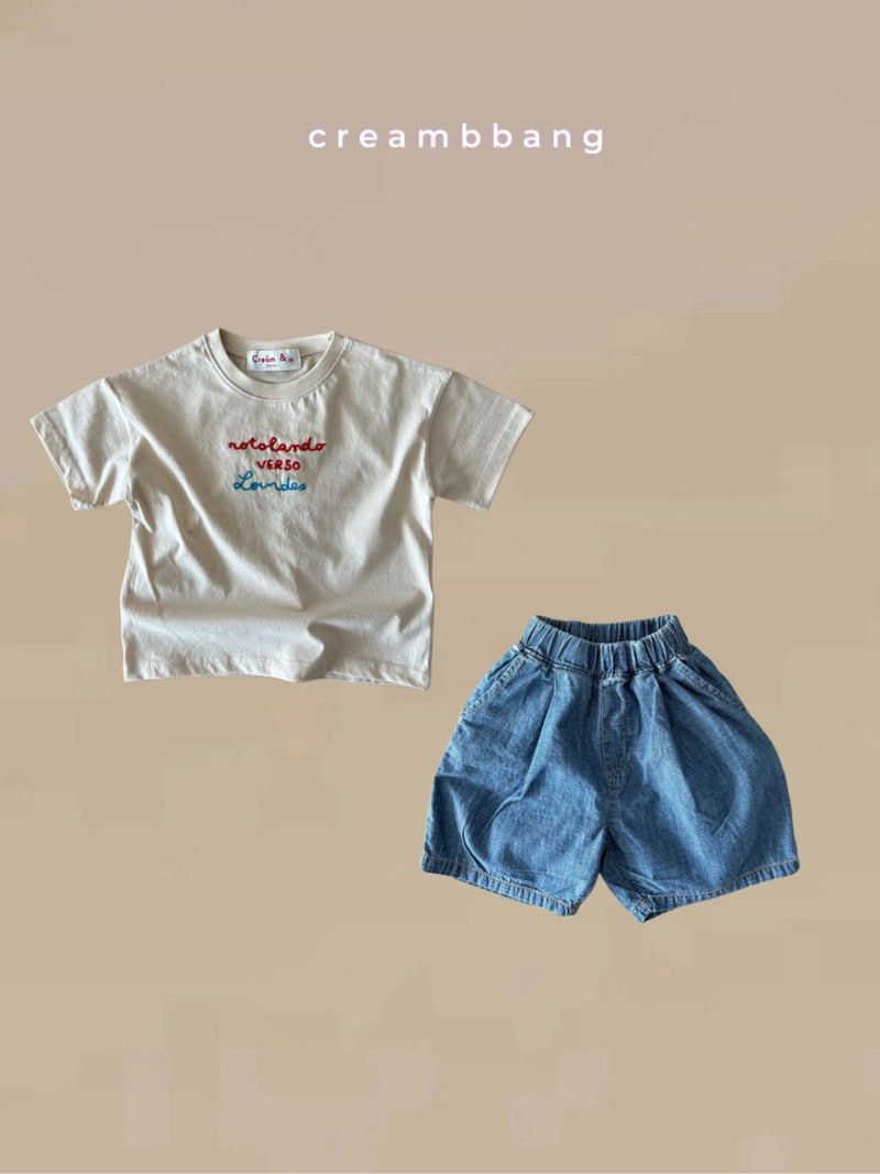 Cream Bbang - Korean Children Fashion - #stylishchildhood - Summer Pleated Denim Shorts - 8