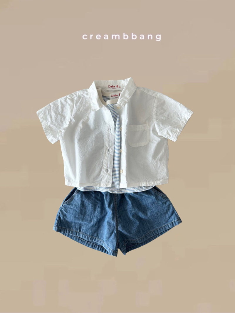 Cream Bbang - Korean Children Fashion - #todddlerfashion - Lovely Denim Pants - 9