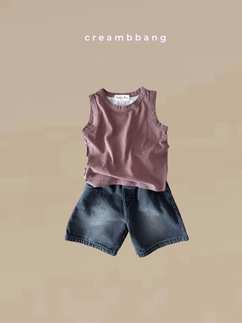 Cream Bbang - Korean Children Fashion - #todddlerfashion - Bermuda Denim Shorts - 8