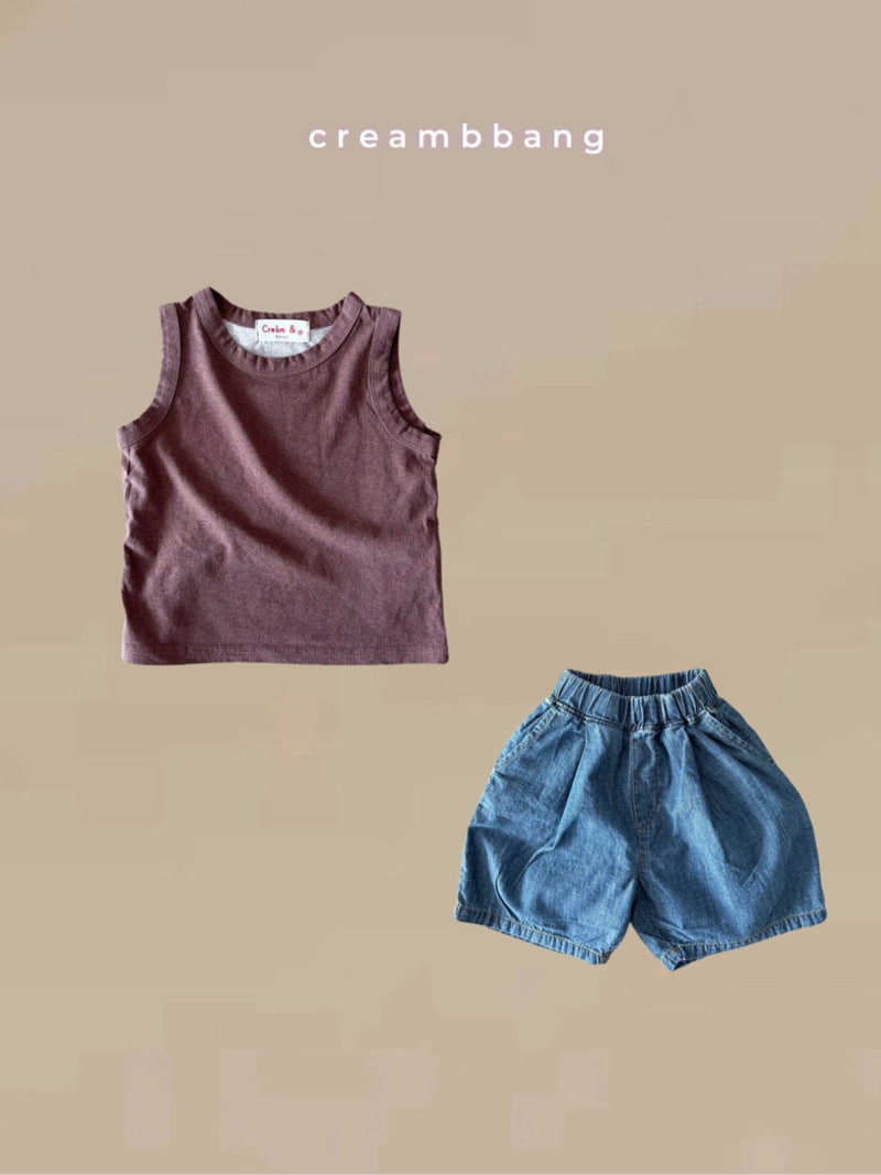 Cream Bbang - Korean Children Fashion - #toddlerclothing - Summer Pleated Denim Shorts - 7