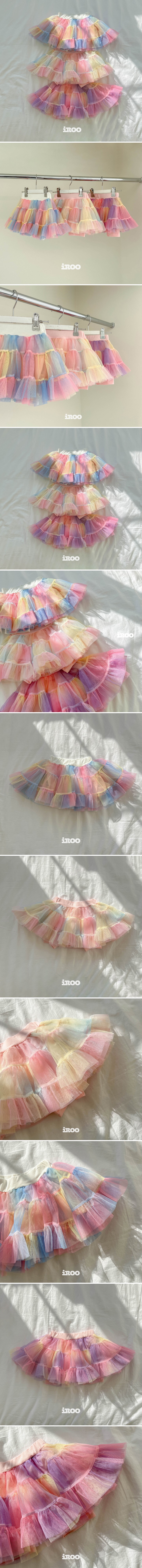 Dae Sung Sa - Korean Children Fashion - #childofig - Rainbow Mini Kkangkkang Skirted Leggings