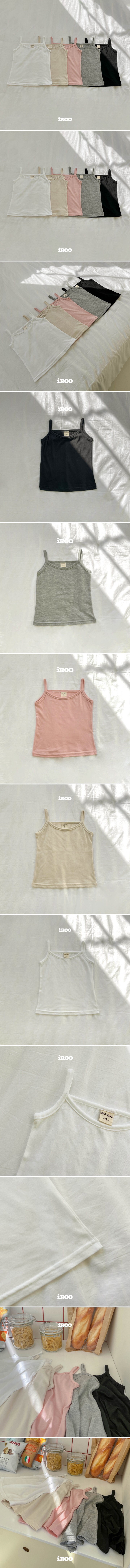 Dae Sung Sa - Korean Children Fashion - #fashionkids - Modal Plain Strap Sleeveless